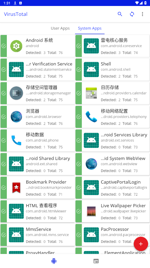 VirusTotal apkv2.5.1 °؈D3