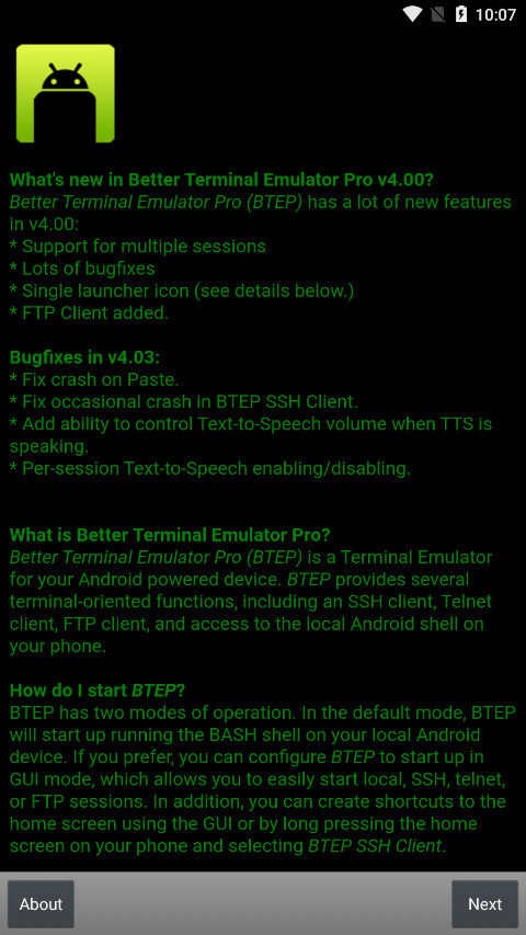 նapk(Better Terminal Emulator Pro)v4.04 °汾ͼ1