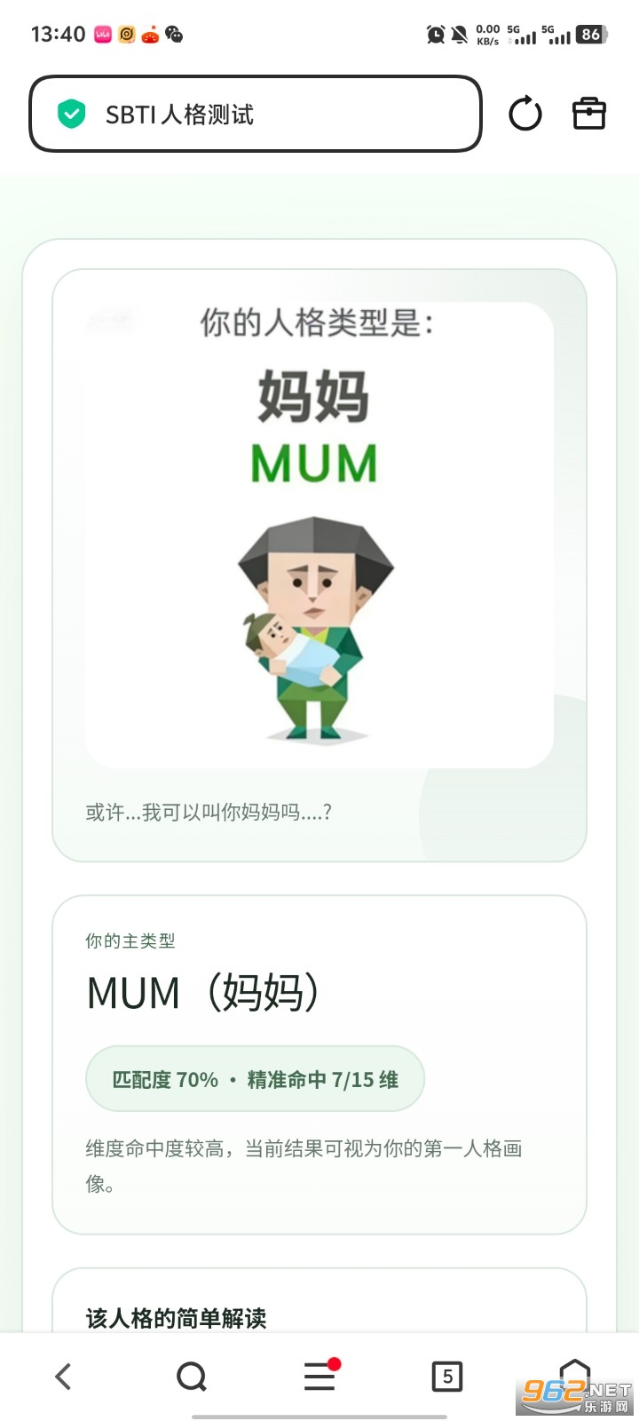 SBTI�˸�yԇ������y