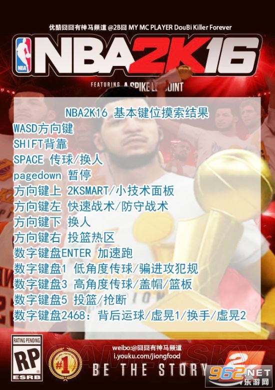NBA 2K16汉化破解直装版 NBA 2K16汉化破解直装版