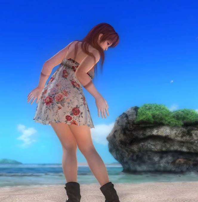 死或生5最后一战红叶碎花洋裙mod