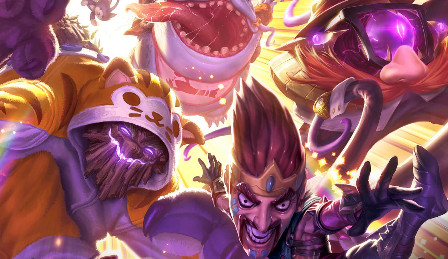 似乎整个联盟都被大头占领,官方也公布了新的德莱文面具让大家能够